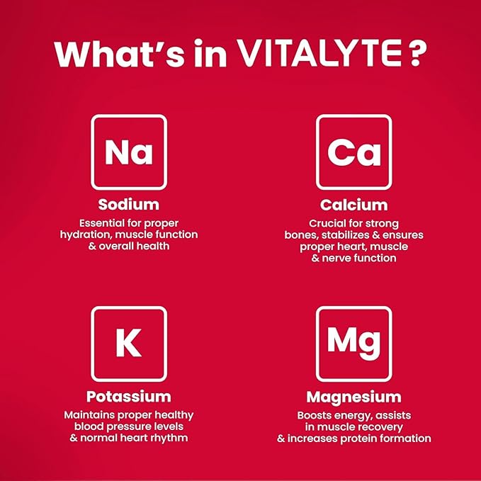 Vitalyte Electrolyte Powder Drink Mix, Isotonic Electrolyte Hydration Mix, Bulk Case Pack (12 Pack, Fruit Punch)