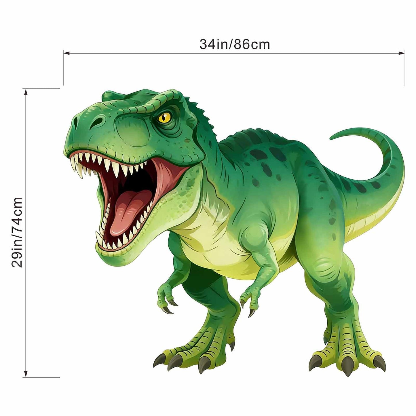 Dinosaur Wall Decals for Boys Nursery: Tyrannosaurs Dino Theme Peel and Stick Boys Room Decor Removable Wall Stickers for Kids Bedroom Ages 1-12 Years