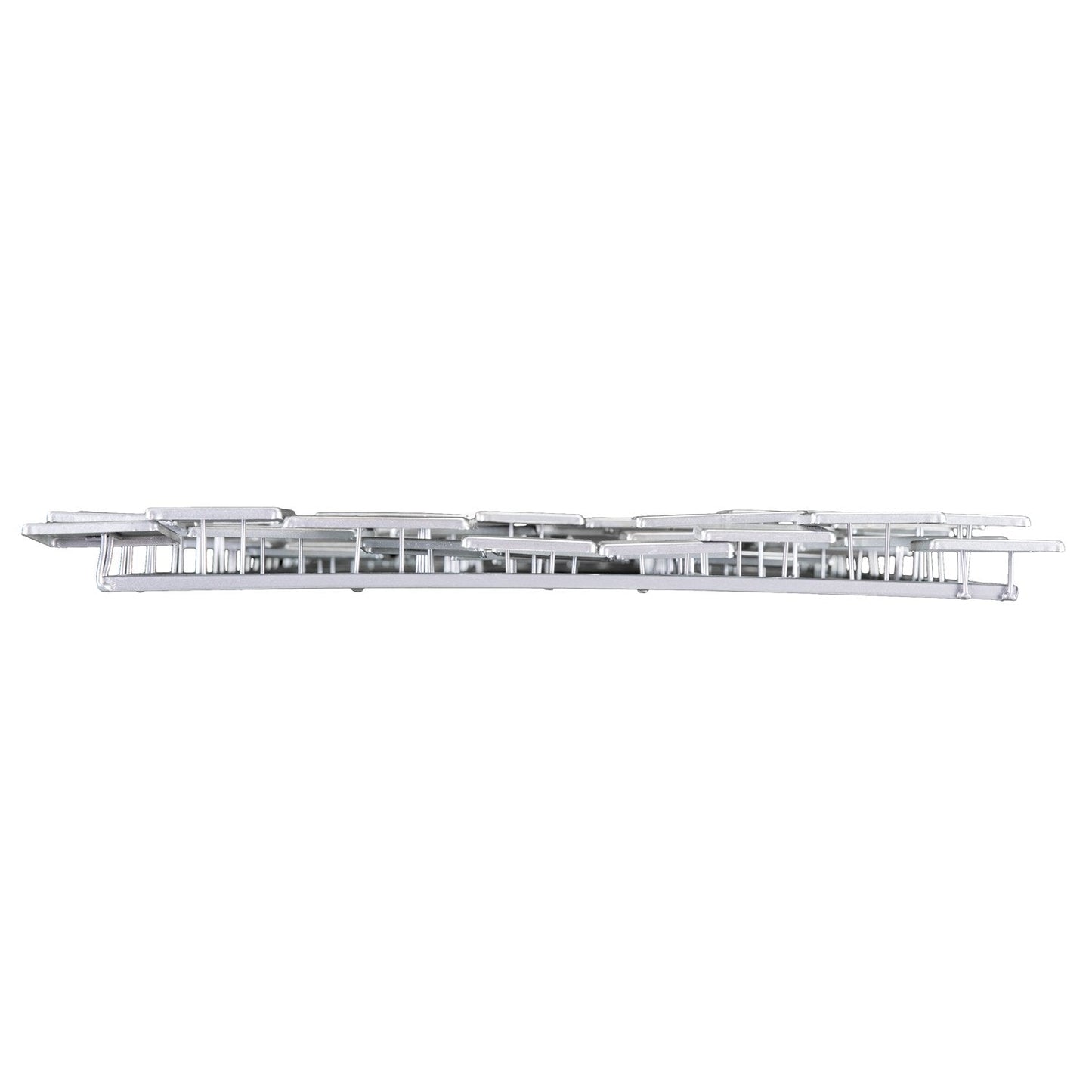SEI Furniture Wavson Wall Sculpture, Geometric 3D Design, Unique Mounting Wall Art, Silver, 47.00" x 2.25"