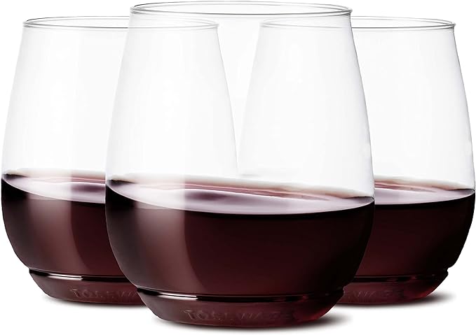 TOSSWARE POP 14oz Vino SET OF 252, Premium Quality, Recyclable, Unbreakable & Crystal Clear Plastic Wine Glasses