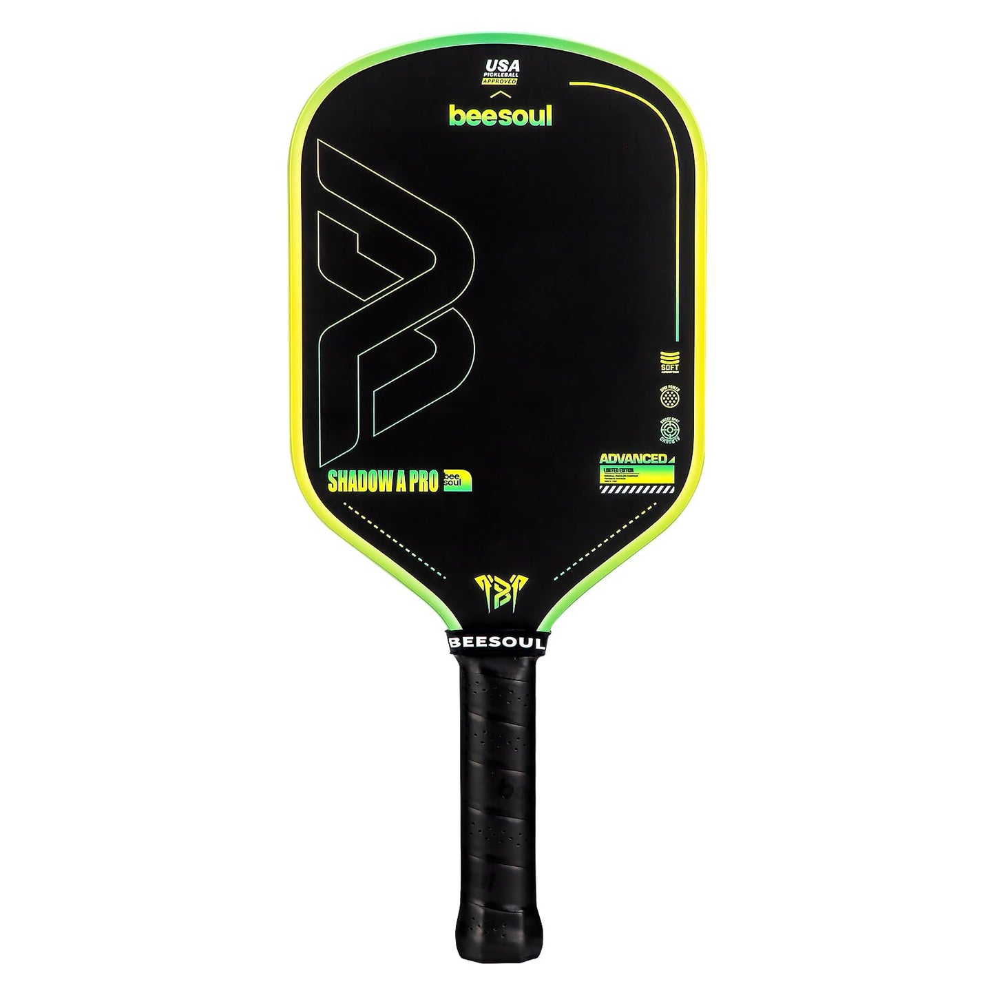 Beesoul Professional Pickleball Paddles – 4th Gen Thermoformed Core– Charged Surface Technology for Power & Feel – T800 Carbon Fiber – USAPA Approved - NFC Chip
