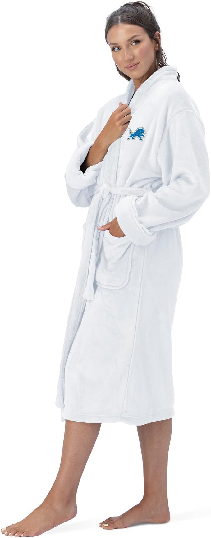 NFL Adult Unisex Silk Touch Bathrobe, Officially Licensed Loungewear, Soft Plush Polyester