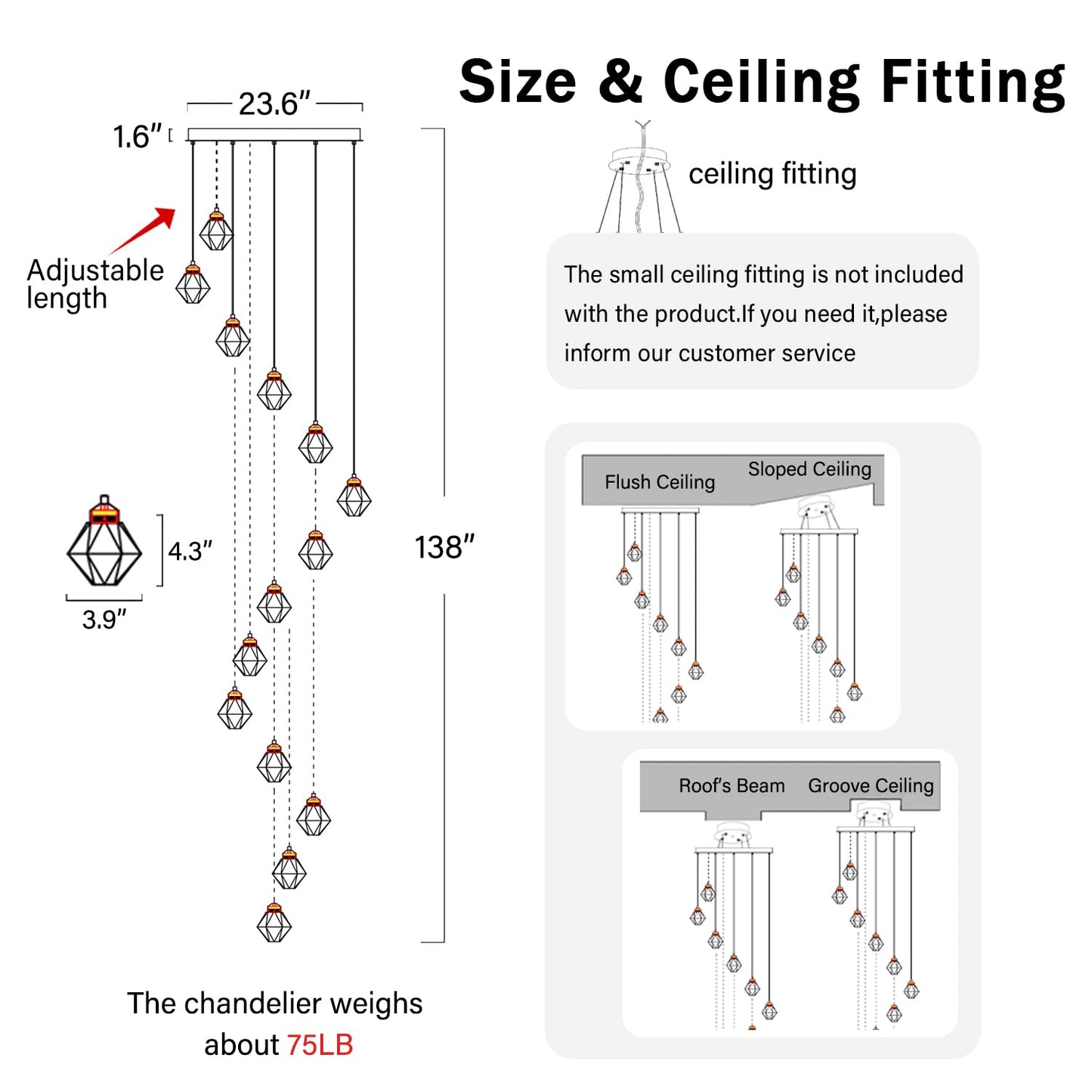 Shial Lighting 20-Light Modern Chandelier for Foyer Crystal Chandeliers for Living Room Gold Pendant Light Fixture Staircase Chandelier for High Ceilings Dimmable LED Hanging Light with Remote
