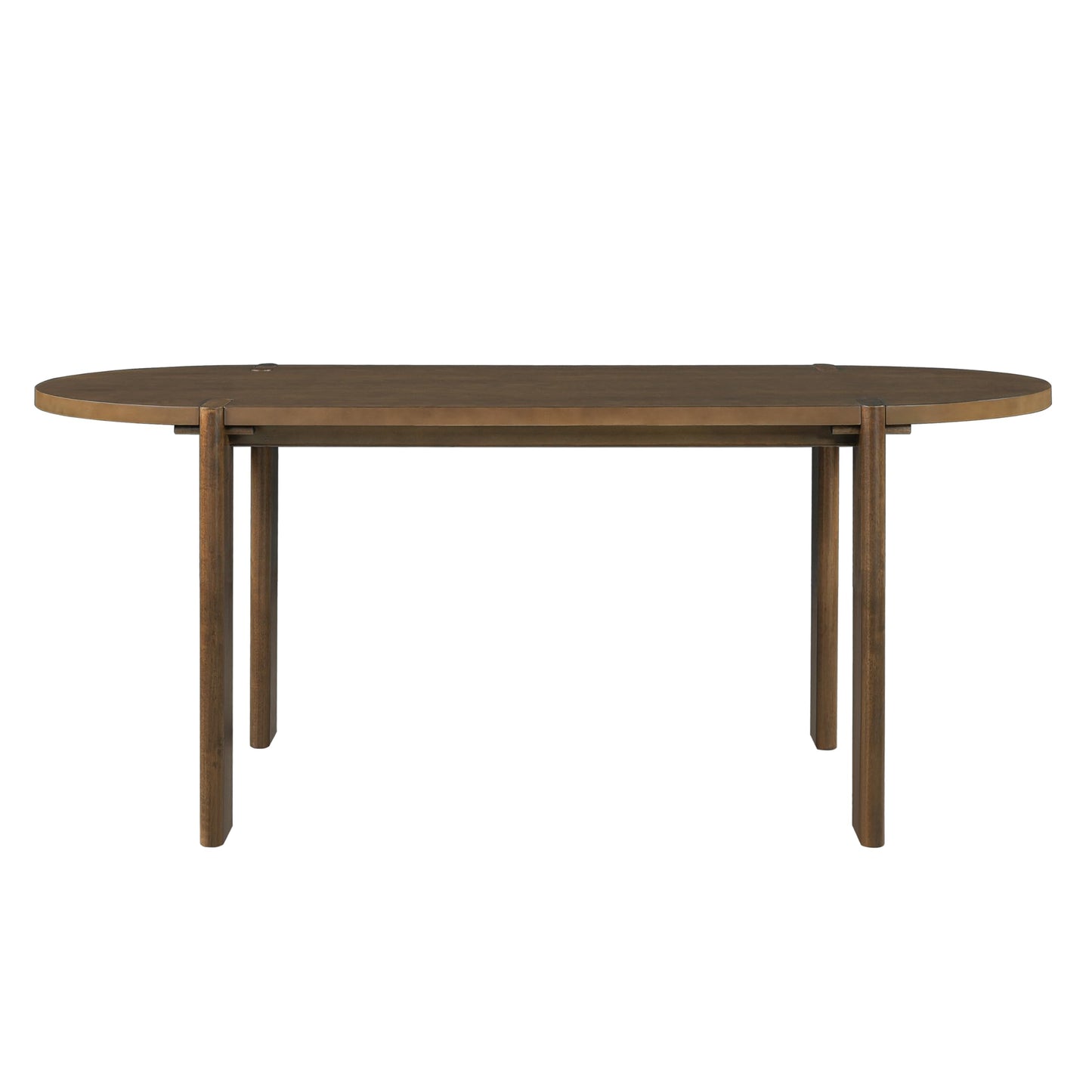 Christopher Knight Home Polly Modern Dining Table Set for 6, Solid Wood Kitchen Table and Dining Chairs Set of 6, Rubberwood Dining Room Table Set 6, Beige+Walnut