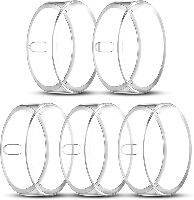 5 Pack Cover Compatible with Oura Ring Gen 4/Oura Ring Gen 3 Horizon/Heritage, Surport Charging with Cover on, Anti-Scratch TPU Protector for Oura Rings Accessories Women Men (Size 10)