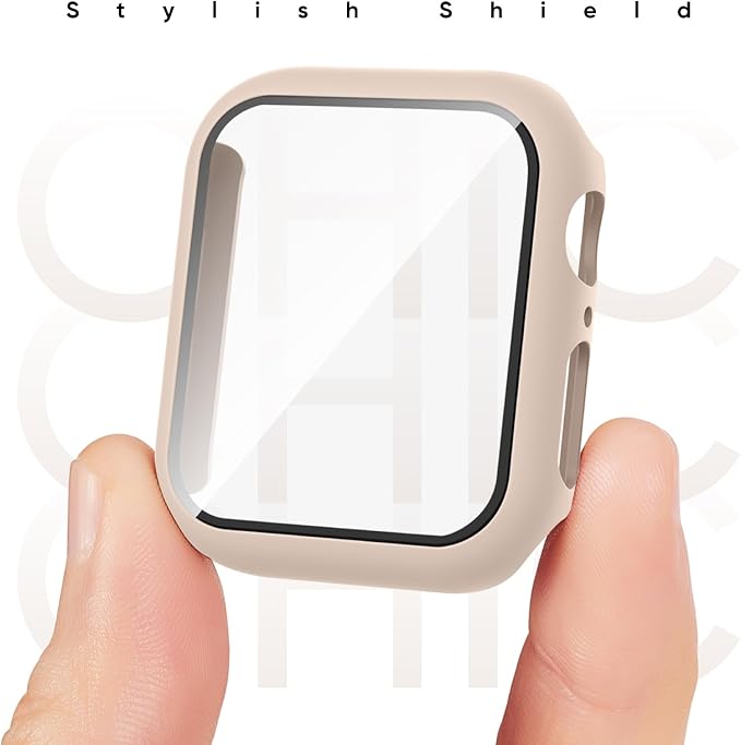 Compatible for Apple Watch Series 11 10 Band 42mm and Case with Screen Protector, Soft Silicone Sport Strap Bands and Protective Cover with Tempered Glass for iWatch Series 11 10