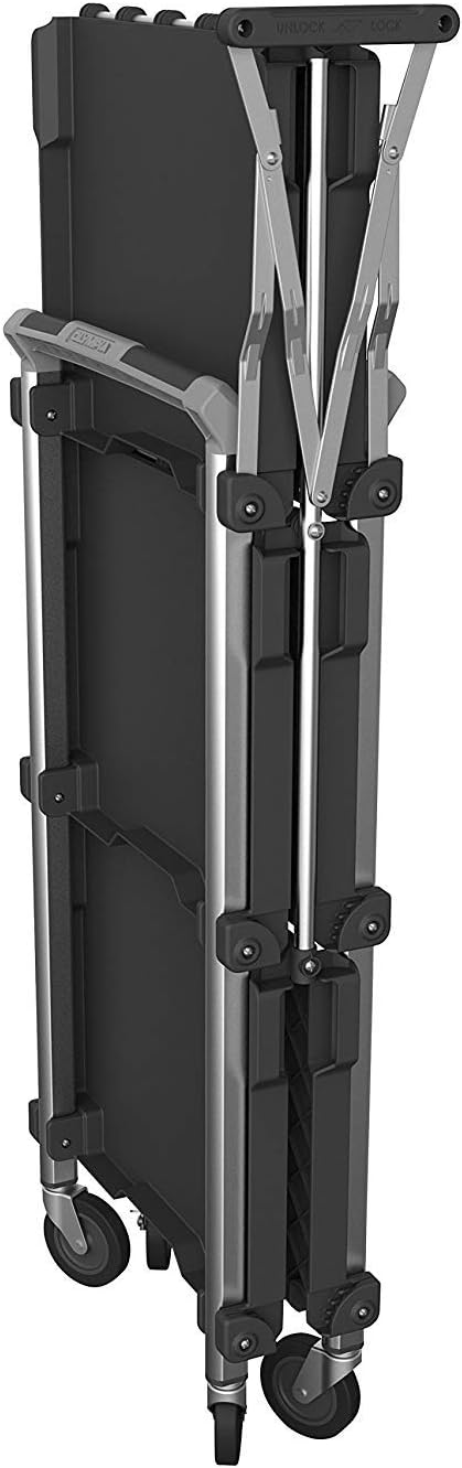 Olympia Tools 85-189 Pack N Roll Collapsible Service Cart, XL, 300LB Capacity, Black