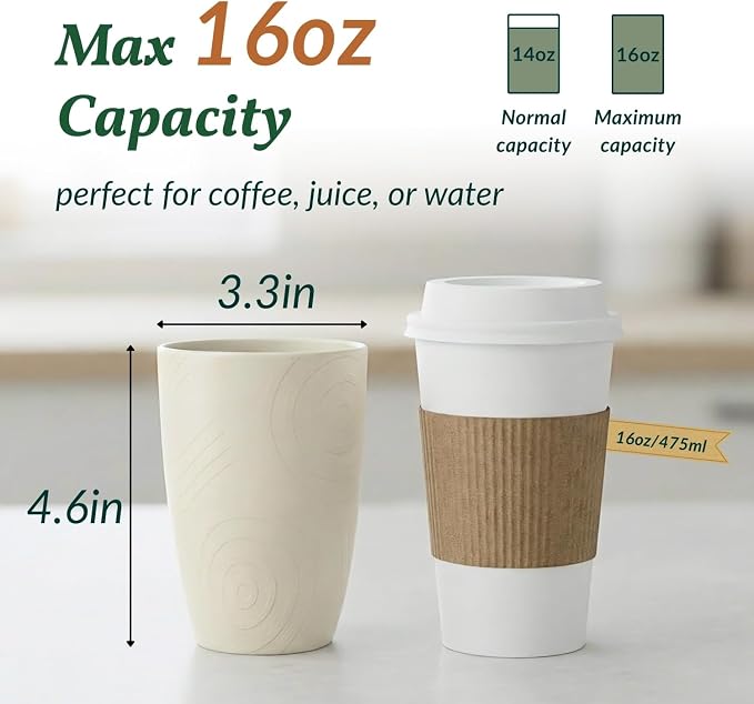Homienly Wheat Straw Cups Unbreakable Plastic Cups Reusable Drinking Cups for Kitchen, Camping, Picnic, RV, Microwave & Dishwasher Safe Tumblers 16 oz Cups for Kids, Water, Juice, Set of 6 (Multi)