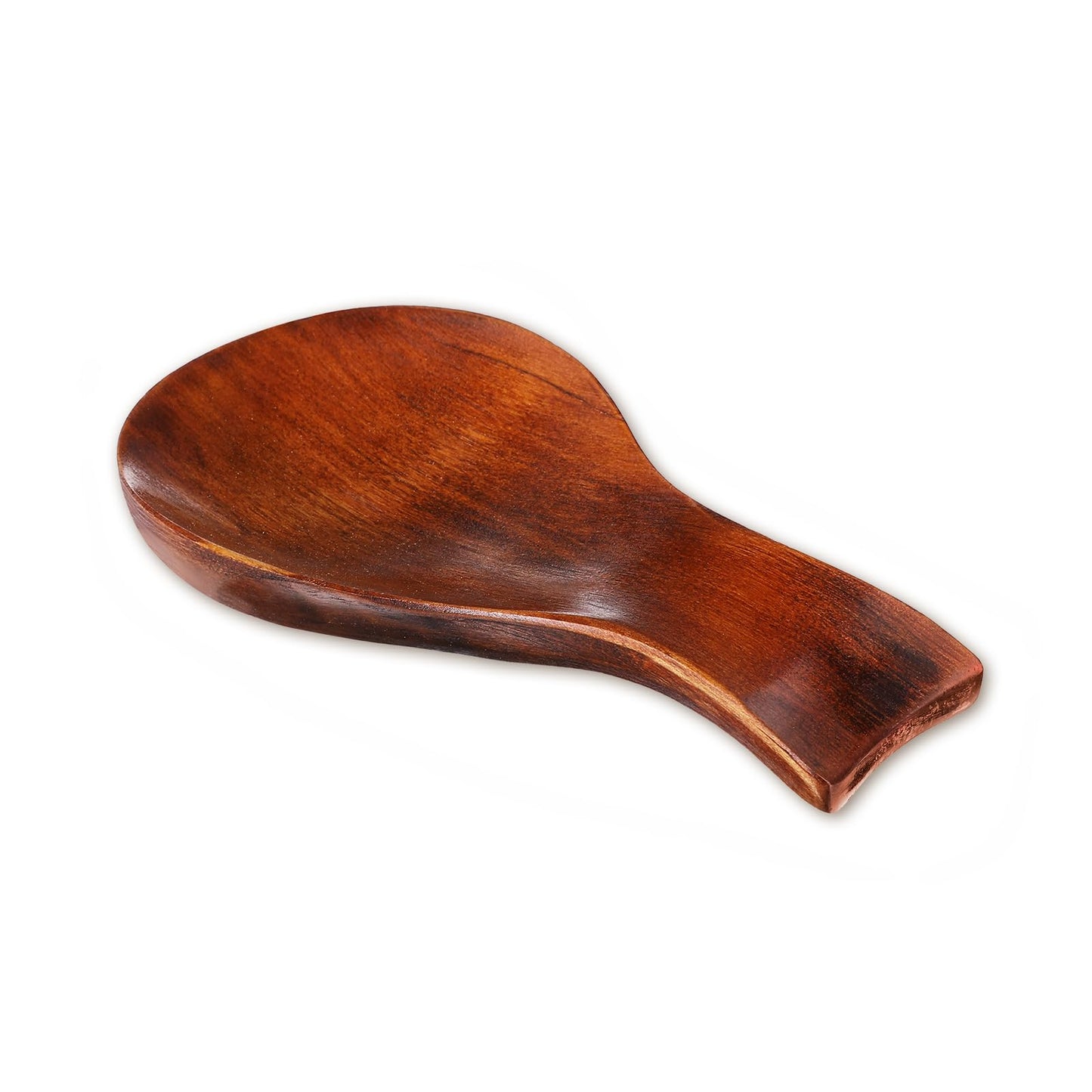 1 PCS Wooden Spoon Rest for Kitchen Counter, Smooth Wood Spoon Holder for Stove Top, Perfect Wood Utensil Rest for Spatula, Modern and Rustic Utensil Holder for Farmhouse (7.17"×3.62")