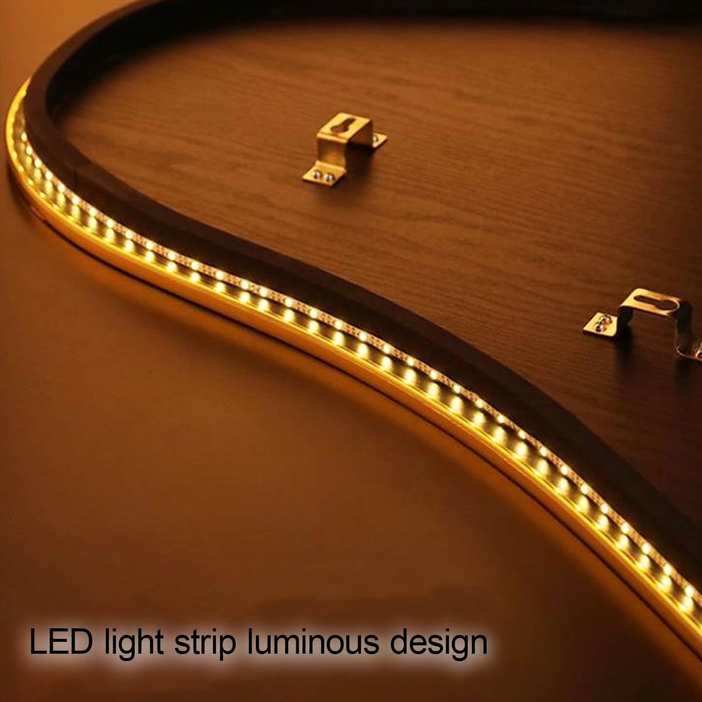 WNYAILLL 3D Wall Decoration Painting, Vertical Hanging Paintings, Modern Luxury Decorative, Wall LED Decor Light for Hotle Lobby Livingroom Bedroom, Plug-in Power Supply(Gold A,80x48CM/31.5 * 18.9in)