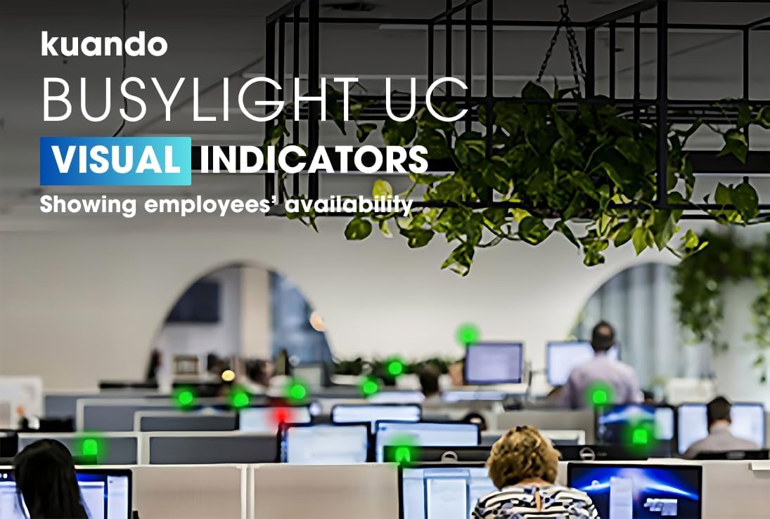 (15306) Kuando Busylight UC Alpha - Presence Light and Ringer - Do not Disturb Light - Free Busylight Software for Most