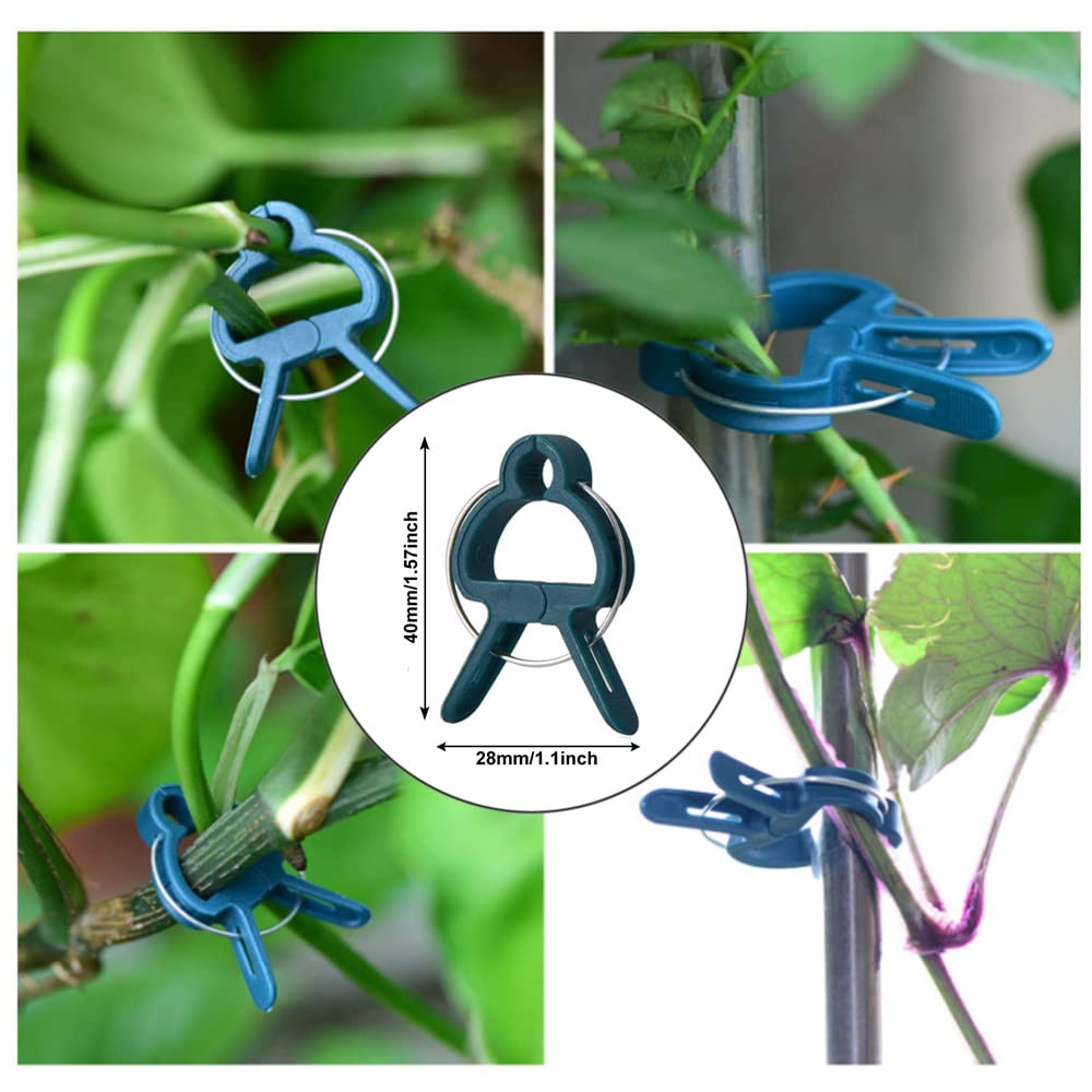 Garden Trellis Support Kit - Plant Clips & Stake Connectors, 7/16" Stake Extensions & Pipe Fixings