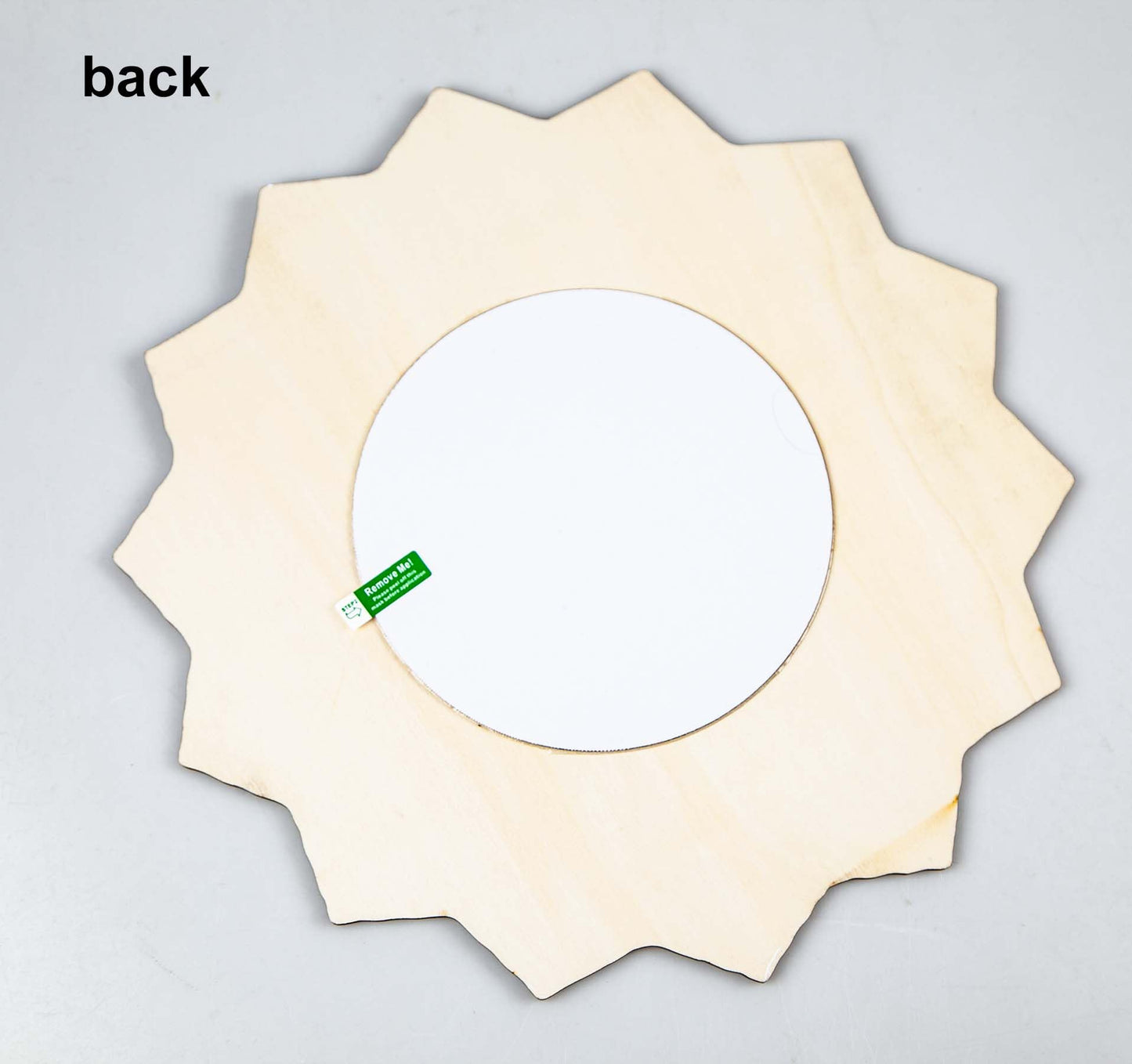 WTVLAX Sunburst Mirror Design Featuring Moroccan Style,2D Pattern 11.8inch Home Decorative Mirror for Living Room Bedroom Entryway The Pattern is Printed (Flower+Sunburst)
