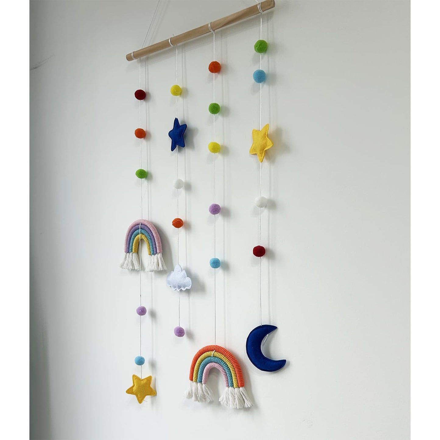 JAVEOLA Rainbow Nordic Style Wall Hanging Decoration, Children Kids Adult Home Decor, Modern Style Household Decoration, Cute Wall-pediments