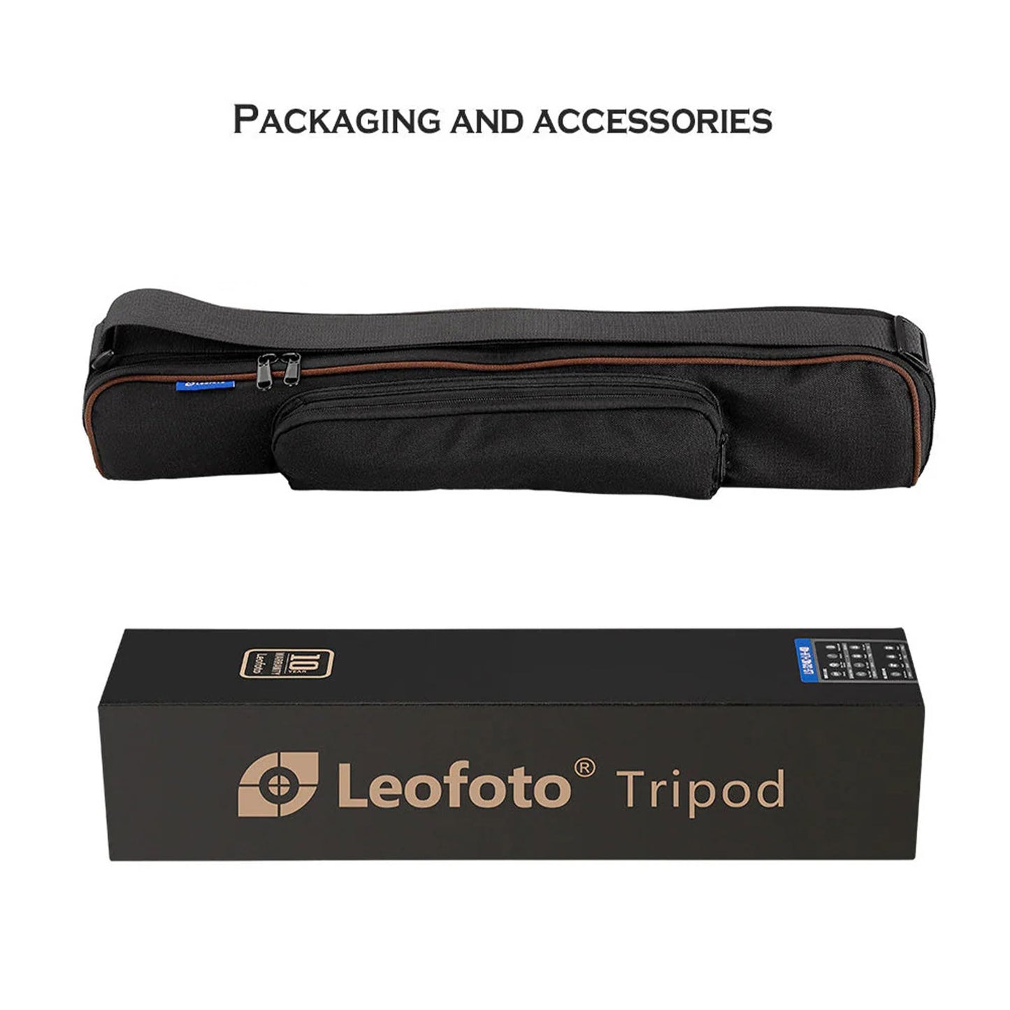 Leofoto 47" Lightweight Carbon Fiber Travel Tripod, Professional Compact Tripod for Camera DSLR Video, Max Load 18Lbs/8KG (LS-254CX)