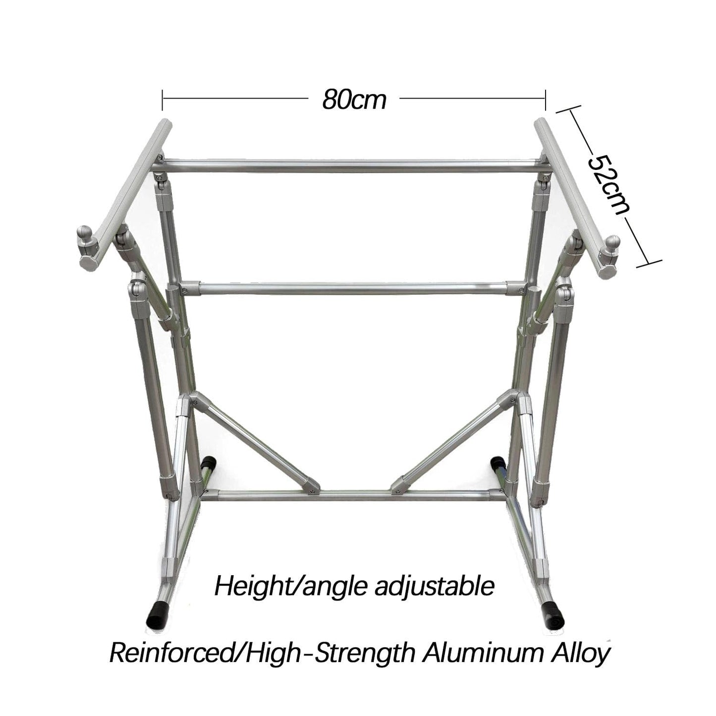 Floor-Standing Cross-Stitch Stand, Aluminum Alloy Embroidery Hoop Stand, Adjustable Embroidery Frame Bracket, Portable(Pink,Wide 31.5in)