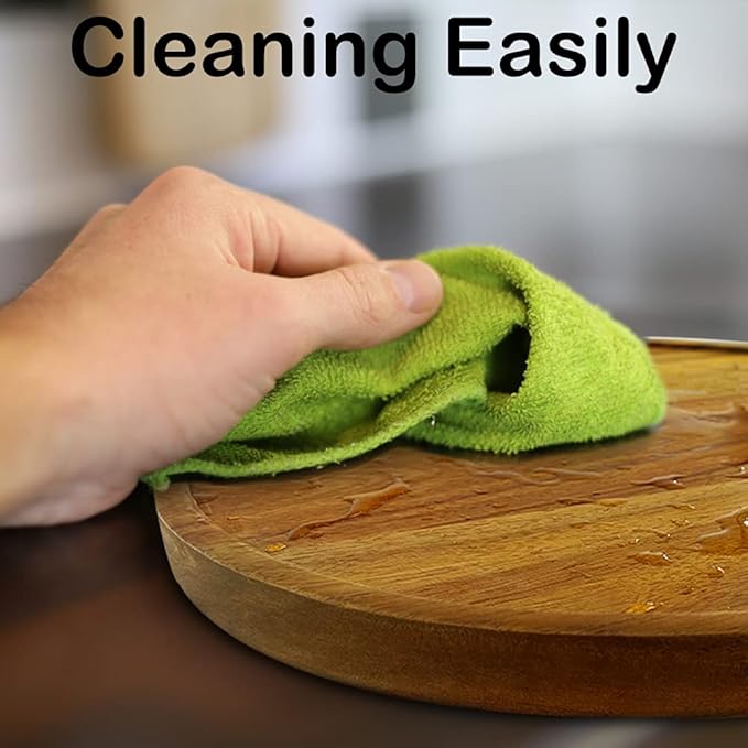 16" Acacia Wood Lazy Susan Organizer Kitchen Turntable for Cabinet Pantry Table Organization