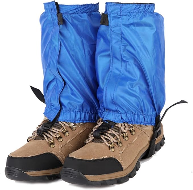 Waterproof Hiking Gaiters,Snow Boot Gaiters with Rubber Foot Strap,Lightweight and Adjustable,for Men and Women Hiking,Skiing,Mountaineering,Walking,etc.