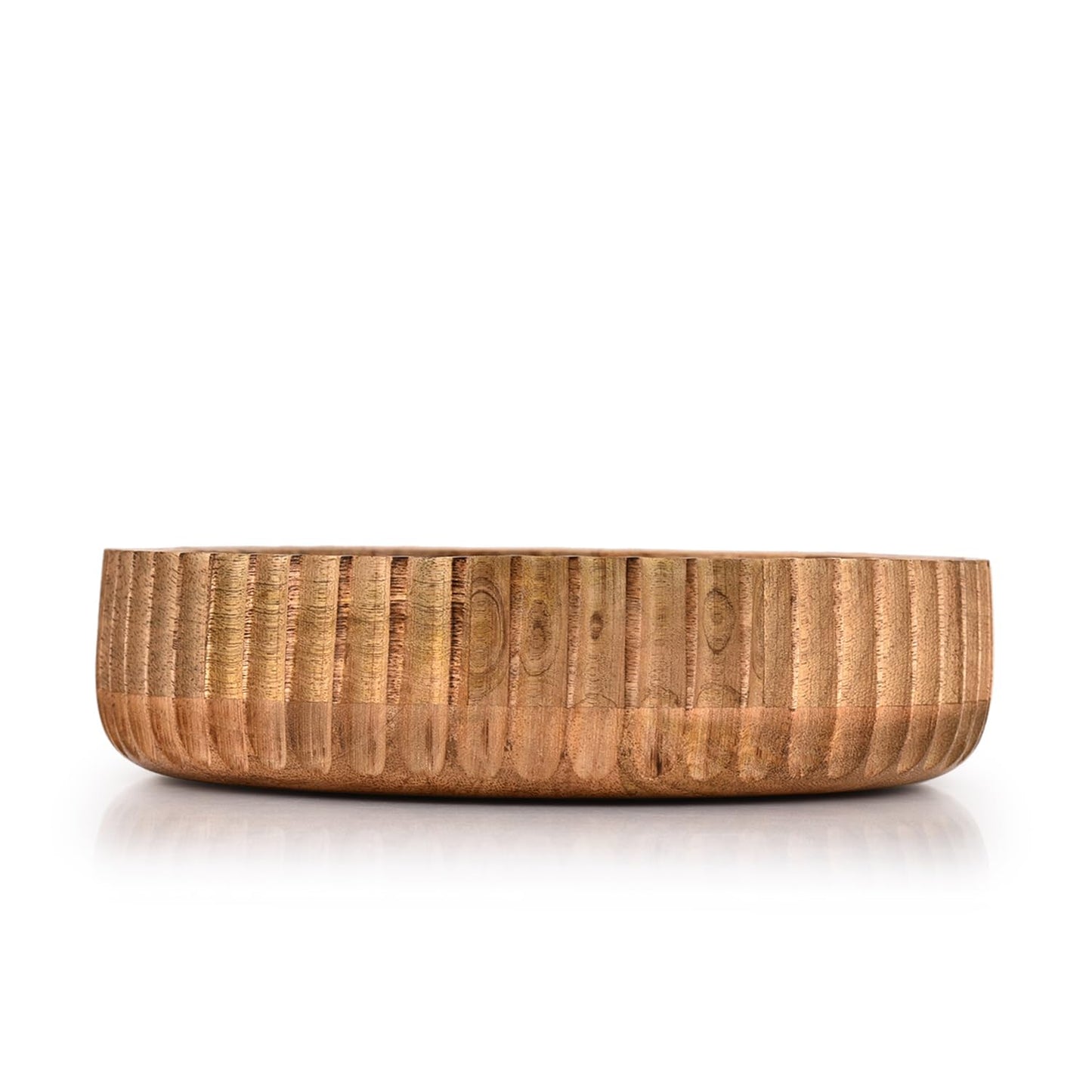 Kimona Fruit Bowls Wooden Fruit Bowl or Candy Bowl, Elevate Your Space With A Unique Bowl Centerpiece (10" X 10" X 2.5")