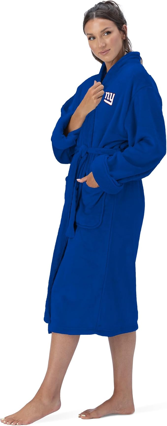 NFL Adult Unisex Silk Touch Bathrobe, Officially Licensed Loungewear, Soft Plush Polyester