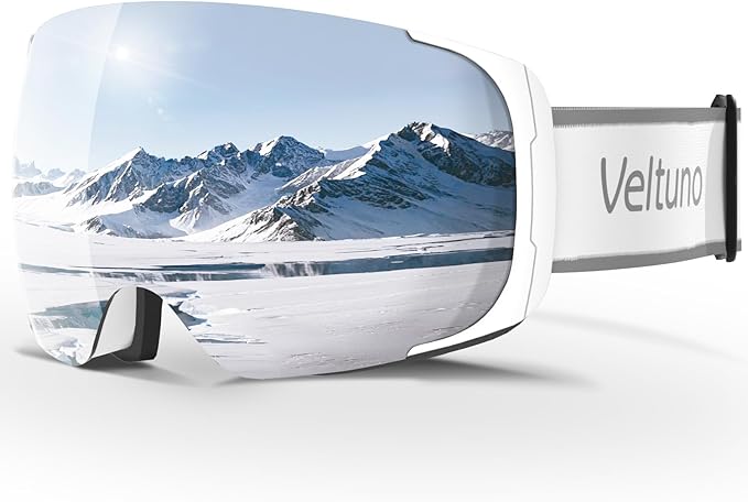 Ski Goggles for Men Women Adult & Youth, OTG Snowboard Goggles Anti Fog, Snow Goggles UV Protection Wide Vision