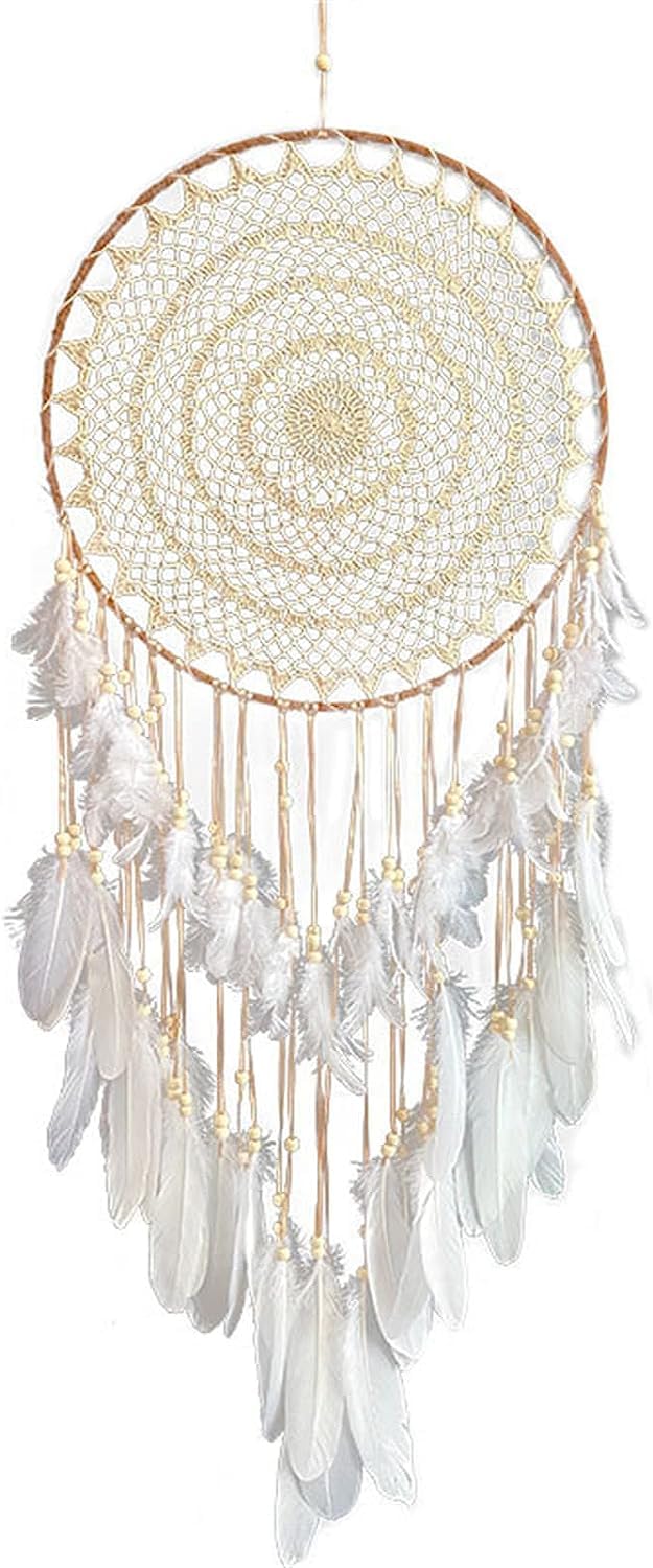 EDMISU Large Dream Catcher Feather Tassel Decoration Woven Wall Hanging Home Decor Bedroom Living Room Wedding Party