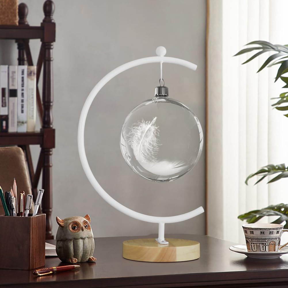 YY YEARCHY Ornament Display Stand Large Metal Air Plant Flower Pot Holder Iron Pothook for Hanging Glass Terrarium Globe Ball