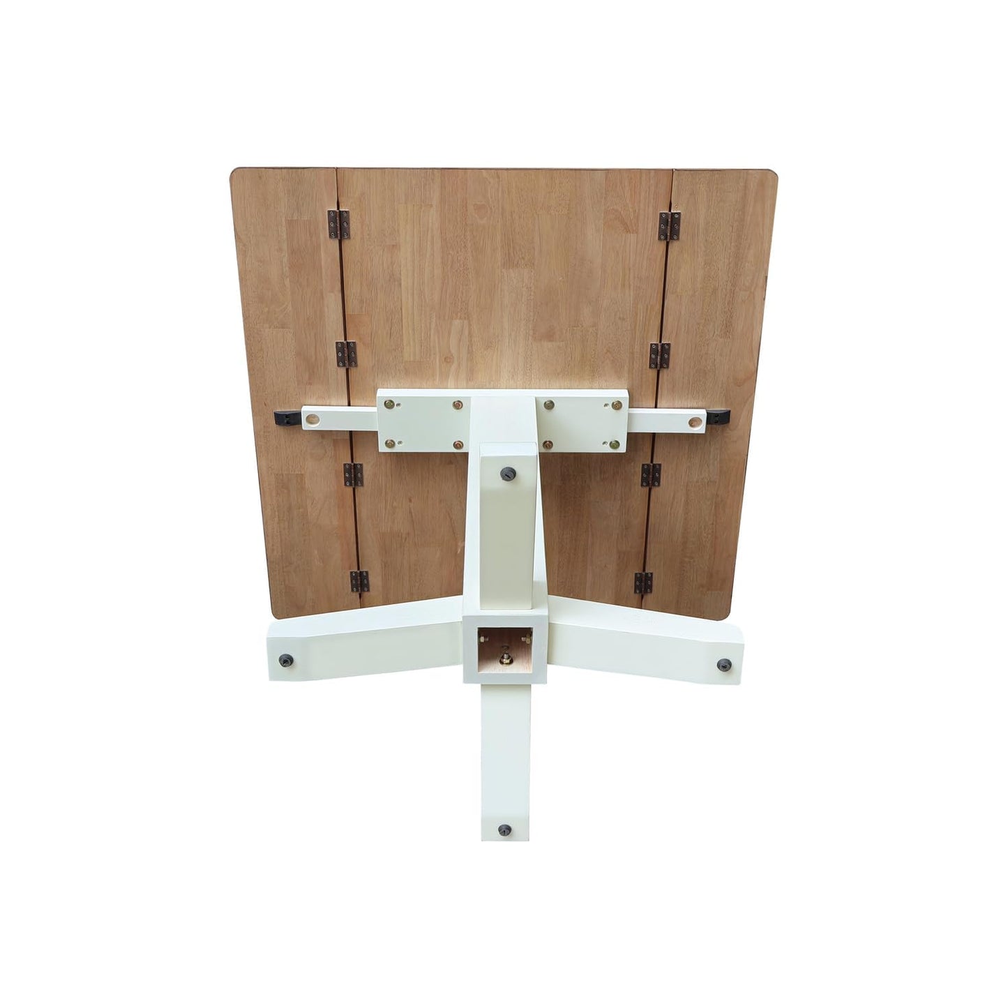 IC INTERNATIONAL CONCEPTS Solid Wood 36" Square Dual Drop Leaf Dining Table - Multi-Color