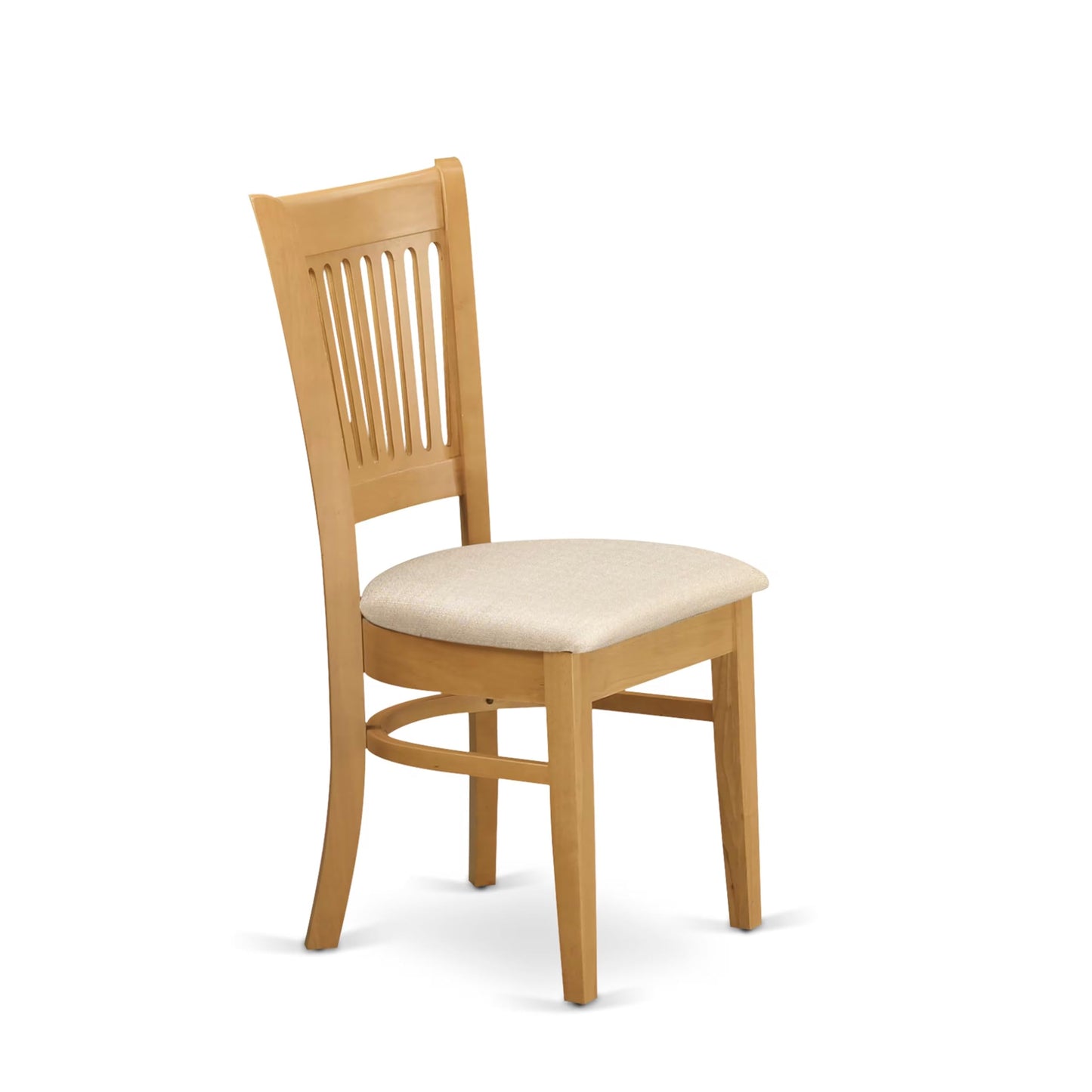 East West Furniture CAVA7-OAK-C 7 Piece Dining Table Set Consist of a Rectangle Wooden Table and 6 Linen Fabric Dining Room Chairs, 36x60 Inch, Oak