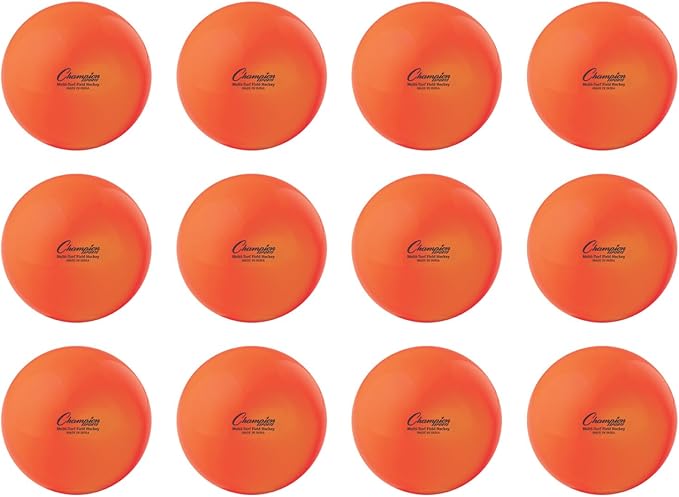 Champion Sports Field Hockey Practice Balls - 12 Pack in Multiple Colors