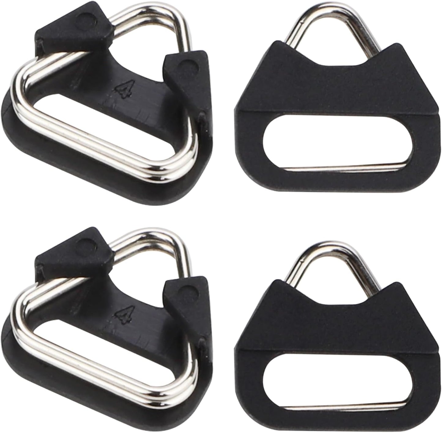 (2 Camera Strap Hook Triangle Split Ring Compatible with Sony Fuji DSLR Mirrorless Camera W/Round Eyelet Pair)