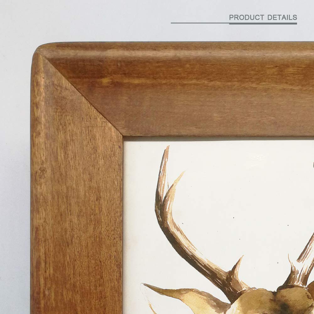 icheesday Rustic Picture Frames 11x14, Made of Brown Solid Wood for Wall Mounting Display Photos Diploma Certificate Award