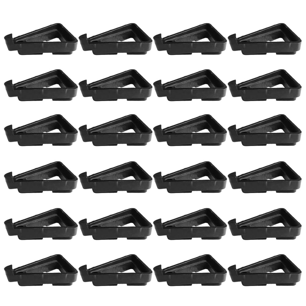 Ruinuonice Pot Feet for Outdoor Planters,Invisible Breathable Pot Stands Toes Lifters for Heavy ndoor Outdoor Planters & Gardening Plant Container (Black-24 Pcs)