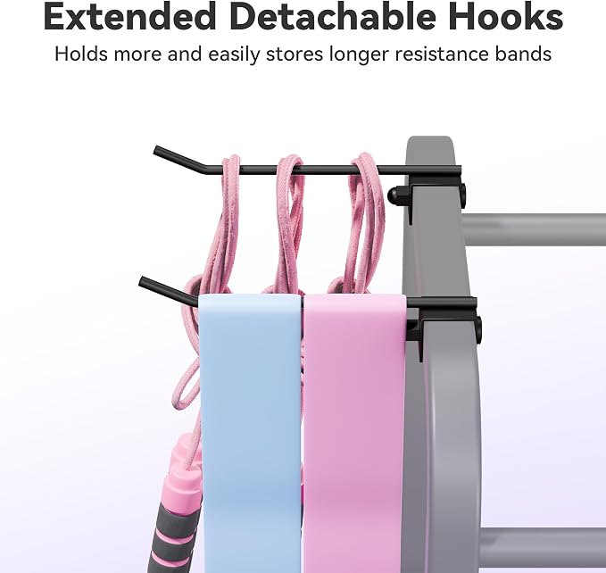 3-Tier Heavy-Duty Home Gym Storage Rack with Hooks and Smooth Wheels for Workout Gear