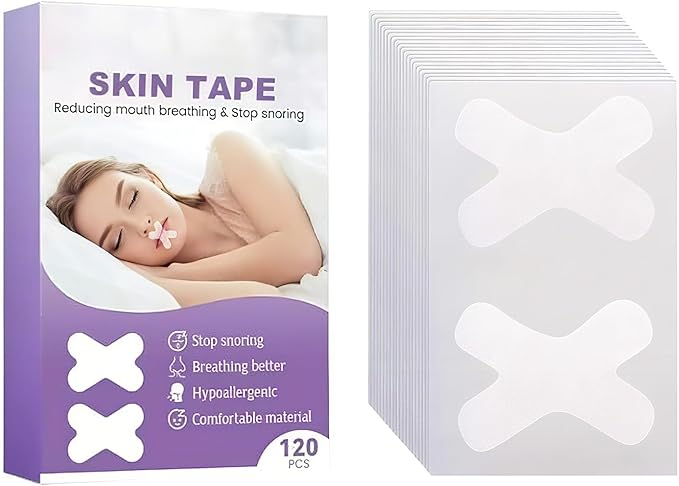 Mouth Tape for Sleeping(120 Pack) Finger Tape - Medical Tape - Foot Tape - No Sticky Residue & Easy to Tear - for Rock Climbing, Jiu-Jitsu, Finger Protection Tape