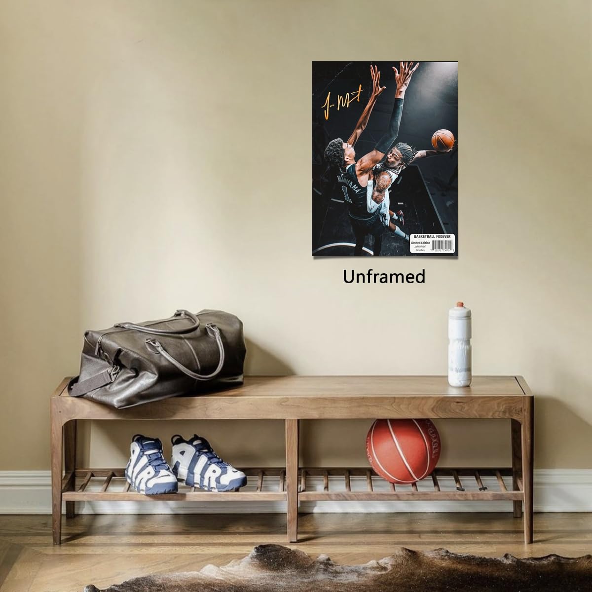 MENKARWHY Ja Morant Signed Poster For Kids Room Bedroom Wall Decor-Basketball Superstar Posters Canvas Art Print Picture For Teen Boy Fans Birthday D3gifts