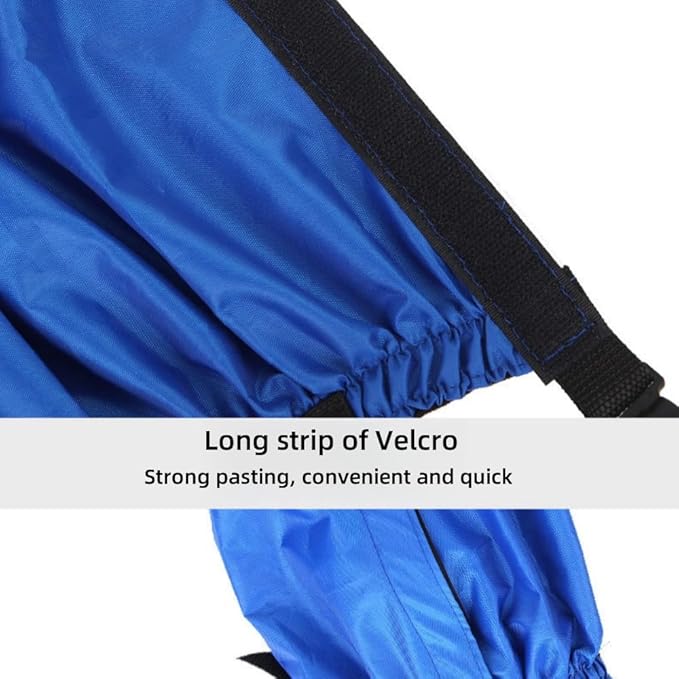 Waterproof Hiking Gaiters,Snow Boot Gaiters with Rubber Foot Strap,Lightweight and Adjustable,for Men and Women Hiking,Skiing,Mountaineering,Walking,etc.