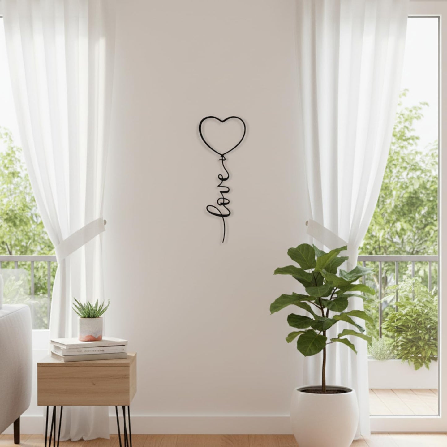We Moment Love Metal Wall Decor-Love Heart Sign for Bedroom Office Home Decor-Valentine's Day Gifts-Black