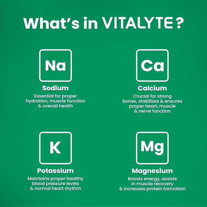 Vitalyte Electrolyte Powder Drink Mix, Isotonic Electrolyte Hydration Mix, Gluten Free Post Workout Powder, Pack of 1, 35 oz., Watermelon Flavor