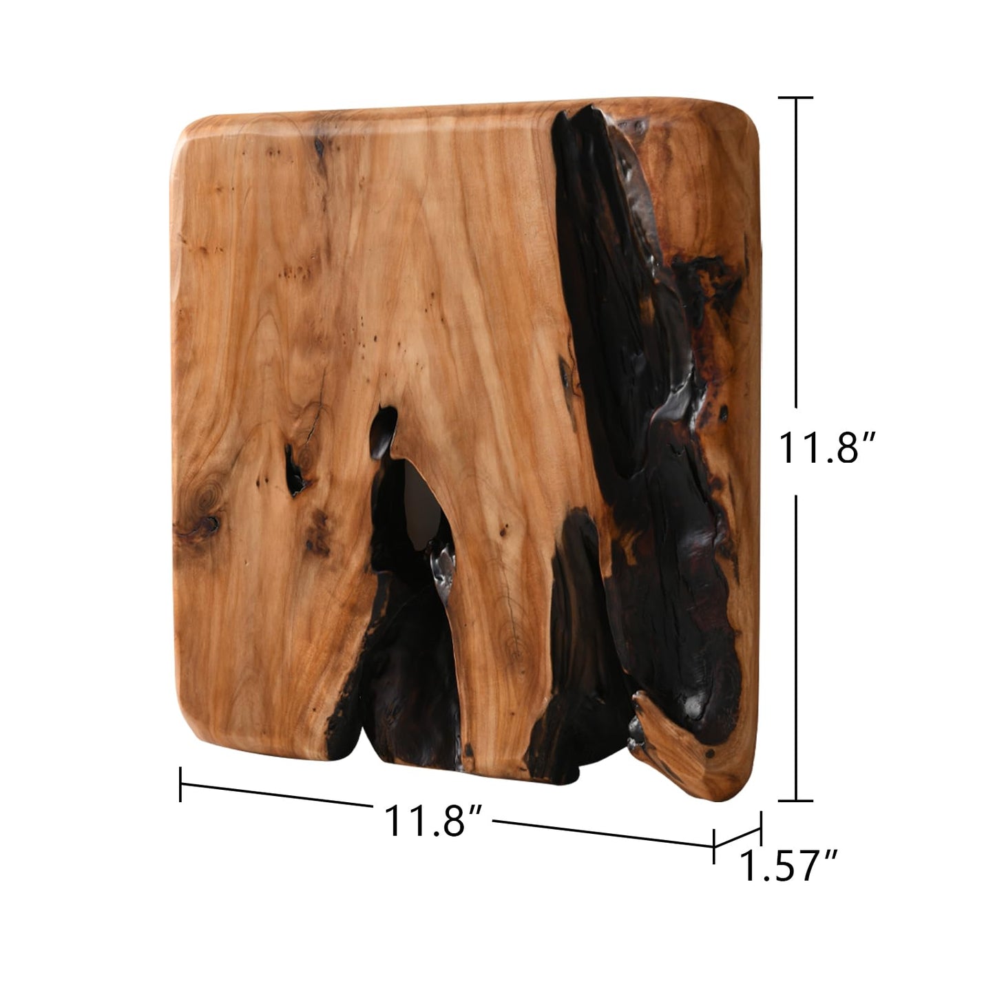 WELLAND 4 Pieces of Handmade Wall Sculptures, Rustic Abstract Wall Decor for Living Room, Bedroom, Bathroom, Dining Room, Home Office