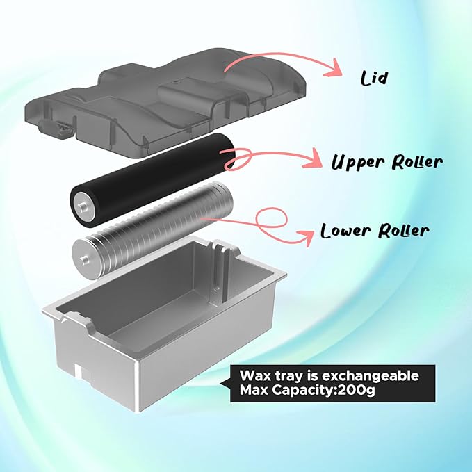 XCMAN Alpine Nordic XC Ski Digital Roller Waxing Machine - Detachable Wax Tray - Double Roller 150mm Width
