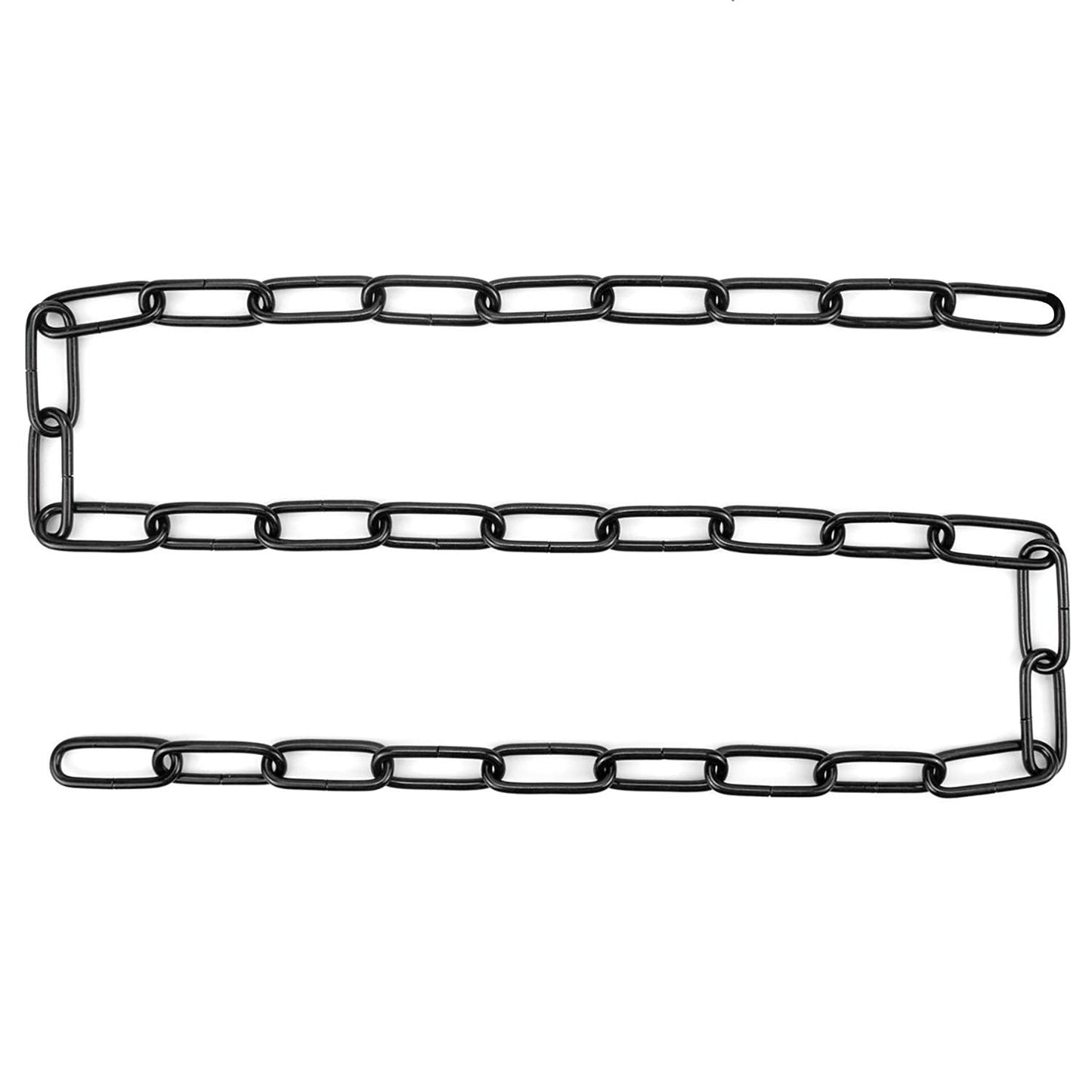 Hedume 6 Pack Black Chain Extension, 36" Fixture Chain, Ideal Black Chain for Hanging Plants, Baskets, Lamp, Strong Hold
