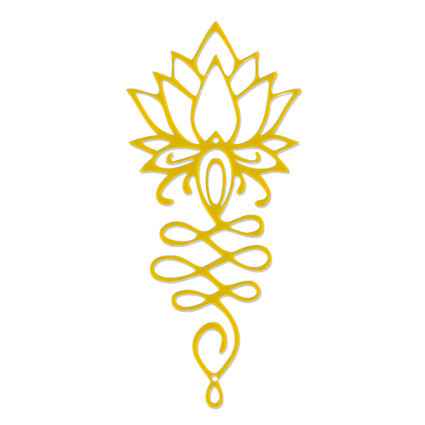 Lotus Flower Wall Decor – Gold Metal Yoga Wall Art with Lotus Design, Spiritual Home Décor Sculpture for Meditation Spaces, Living Room, Bedroom, Office