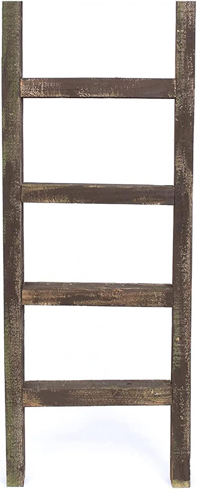 BARNWOODUSA Rustic Decorative Ladder - 100% Upcycled Wood (48" x 12" x 1.5", Espresso)