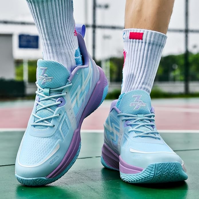 Women Basketball Shoes Fashion Sneakers Comfortable Unisex Athletic Lightweight Non Slip Outdoor Sport Volleyball Shoes