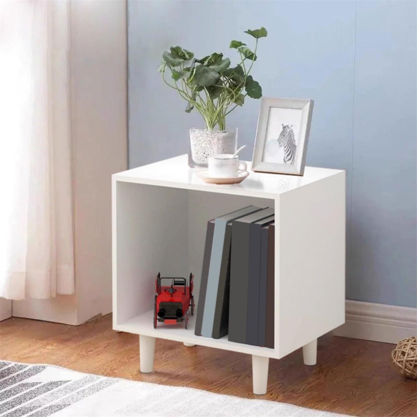 XJOYSL7921 DVD Storage Storage Rack Open Floor Vinyl Record Cabinet Large Capacity Wooden Storage Display Rack CD Rack Tower