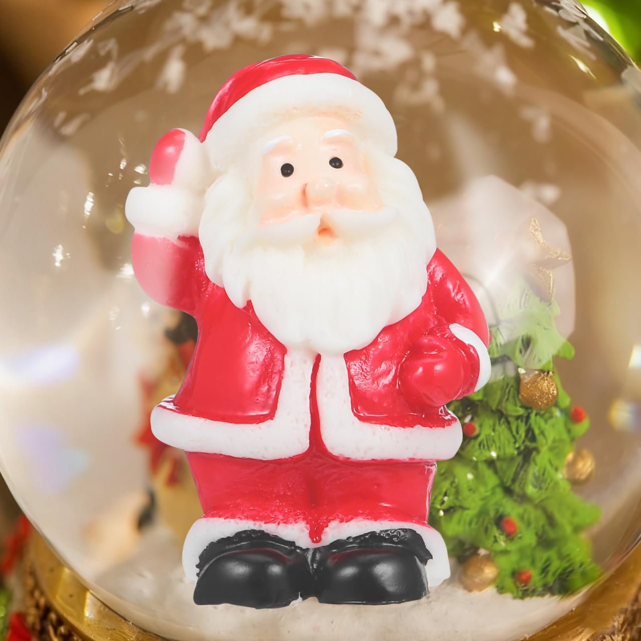 ARTIBETTER 36 Pcs Santa Claus Ornament Santa Claus Statue Christmas Decor Mini Figurine Christmas Miniature Figurines Mini for Crafts Sculpture Craft Miniatures Resin Red