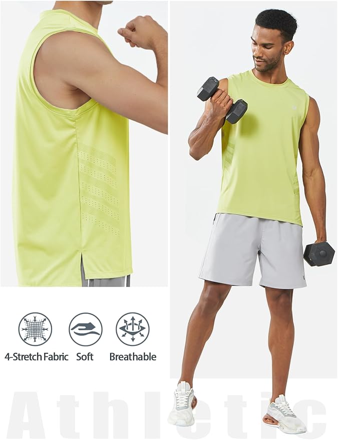 NORTHYARD Men's Athletic Workout Tank Top Running Gym Sleeveless Shirts Quick Dry Lightweight Training Sport Muscle Tank