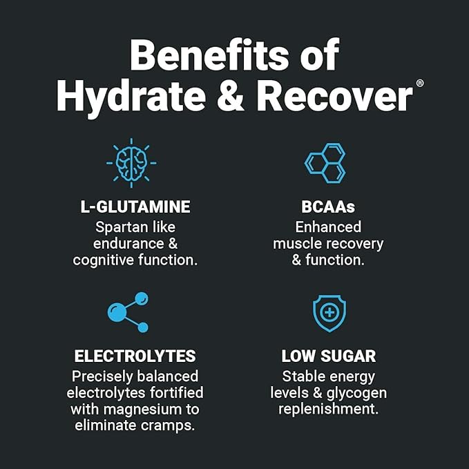 Wilderness Athlete - Hydrate & Recover | Liquid Hydration Powder Electrolyte Drink Mix - Recover Faster with Bcaas - Hydrate Powder with 1000mg of Vitamin C - 30 Serving Tub (Watermelon)