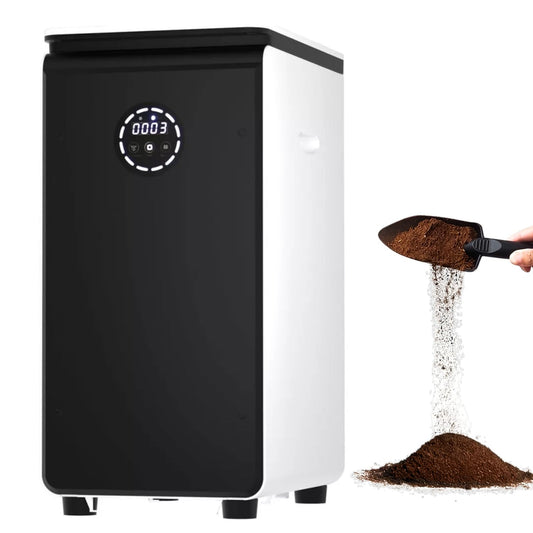 GEME Smart 19L Electric Composter for Kitchen, Filter No Need to Change, Real Compost, Not Dehydration Tec, Add Waste Anytime Bio Compost Machine, Electric Compost Bin Indoor Odorless Quiet